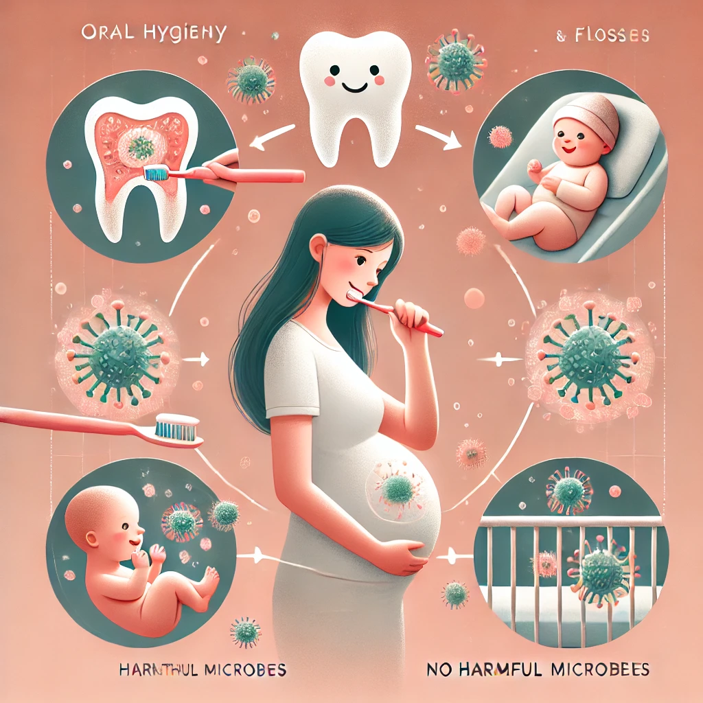 اهمیت بهداشت دهان و دندان در دوران بارداری و پیشگیری از انتقال میکروب‌های مضر به نوزاد